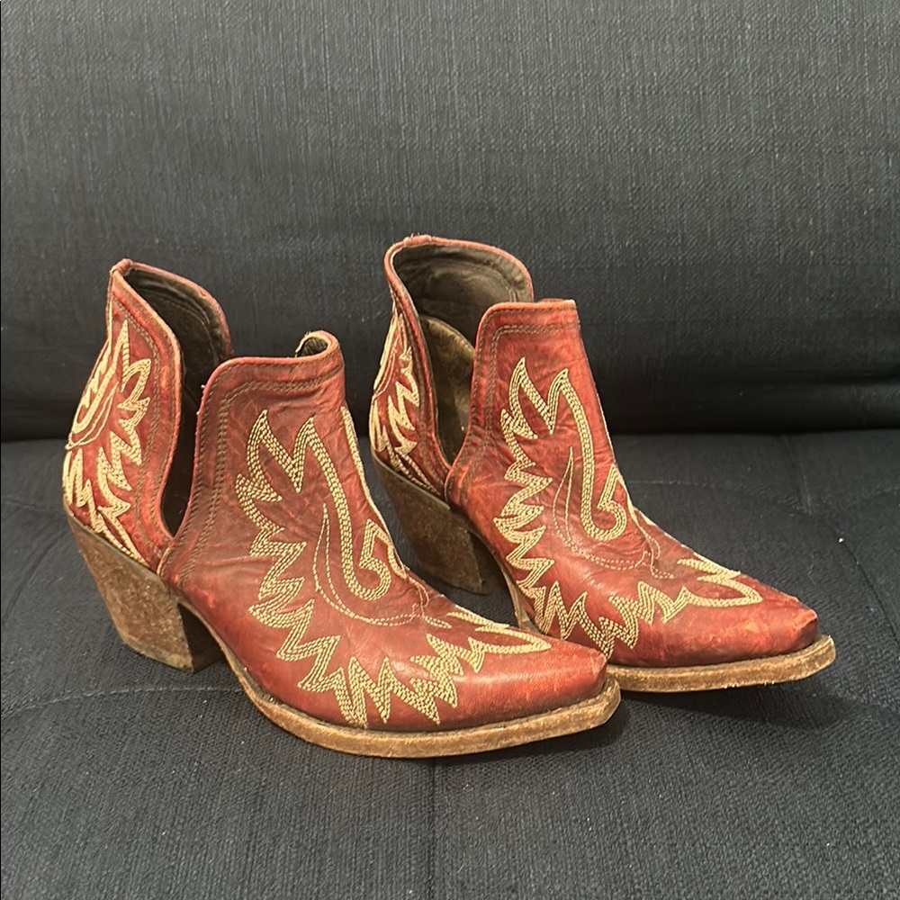 Ariat Red Dixon Ankle Bootie